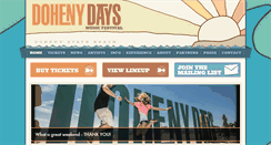 Desktop Screenshot of dohenydays.com